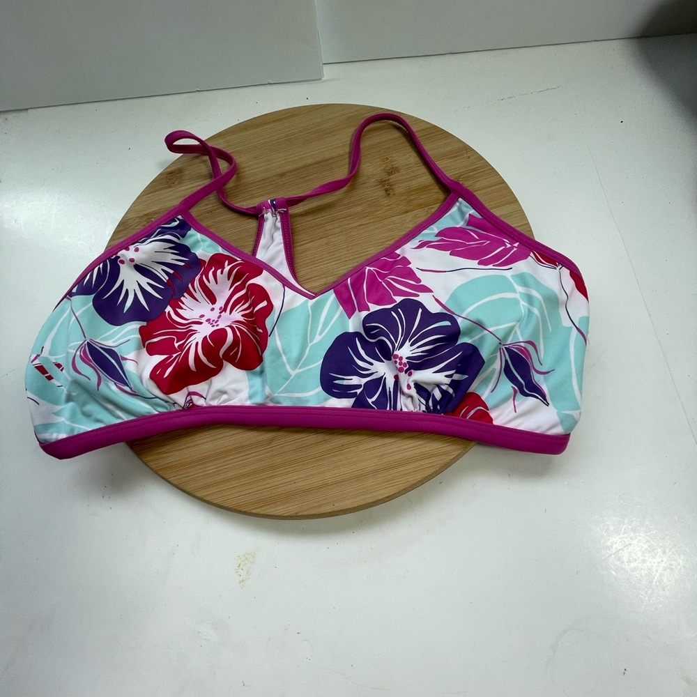 Carve Designs Hibiscus Racerback Binkin Top Sz L